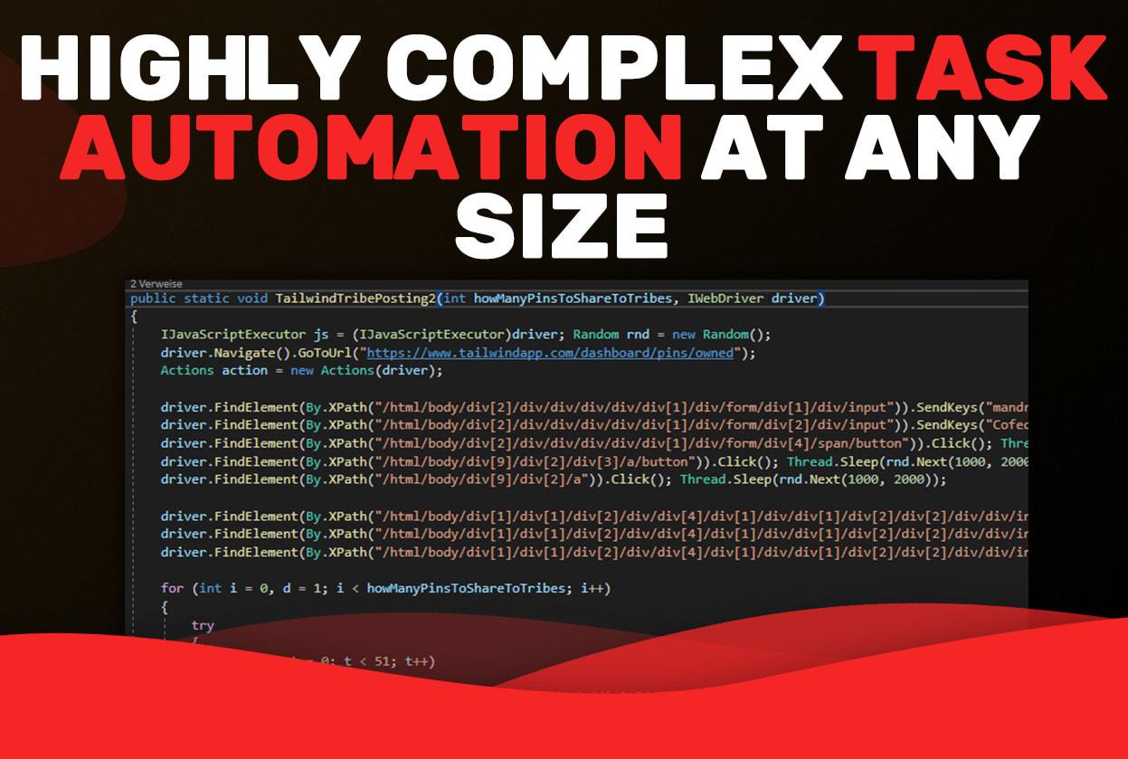 I will create web scraper, web crawler and bots to automate task