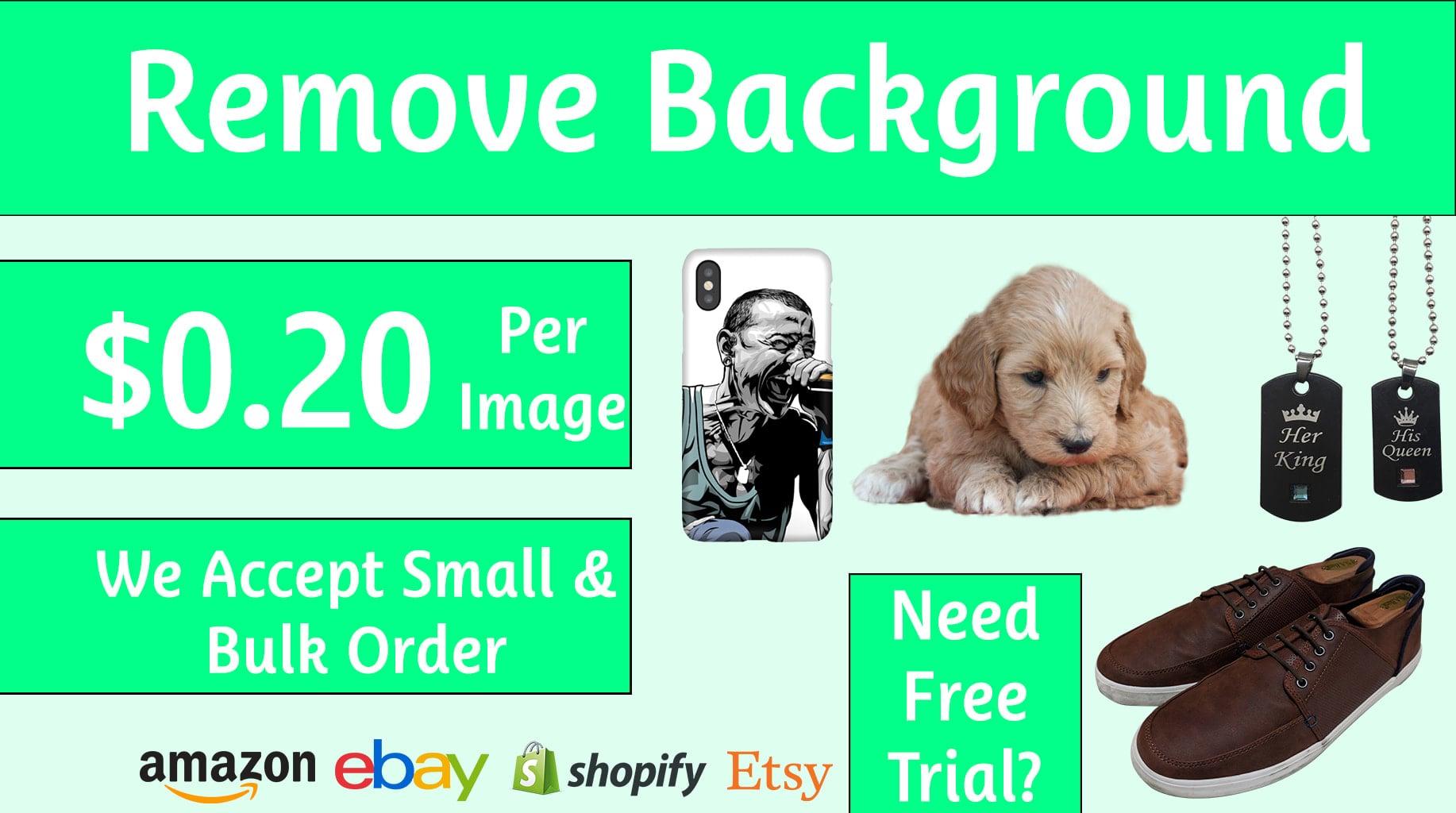 do background removal or photo editing any image