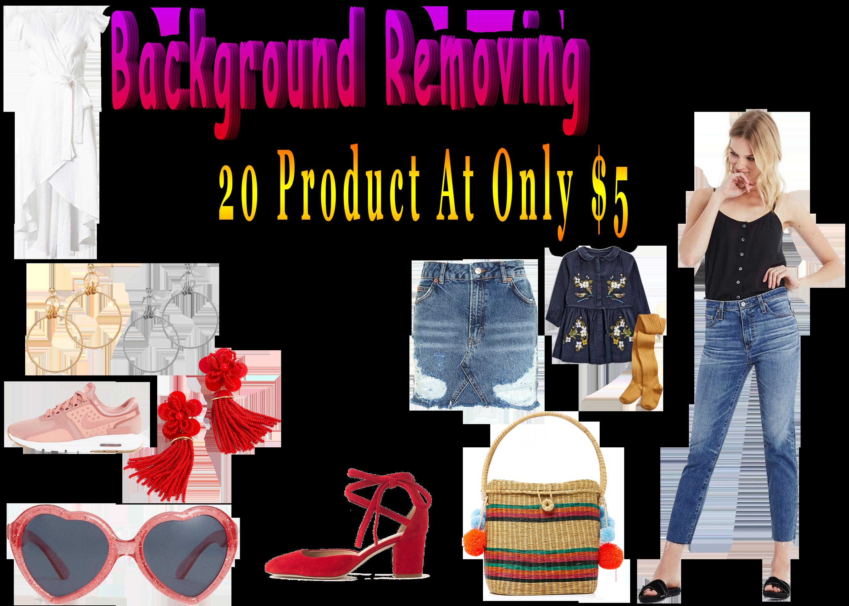 I will make your photo background transparent