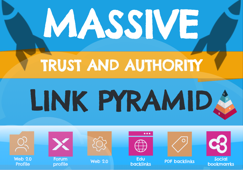 Tier 3 Manual Link Pyramid - PBNs, Web2.0, EDU, Social