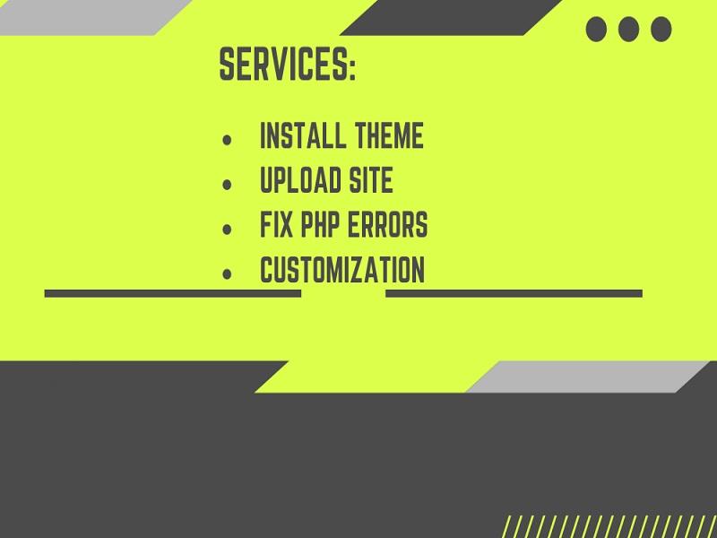 Create and customize WordPress website