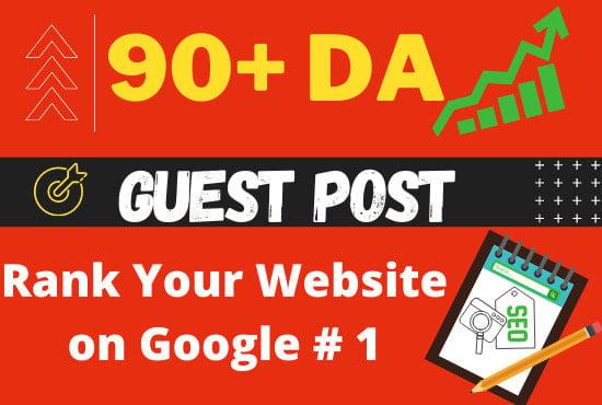 Write And Publish High Quality Guest Posts Authority Backlinks