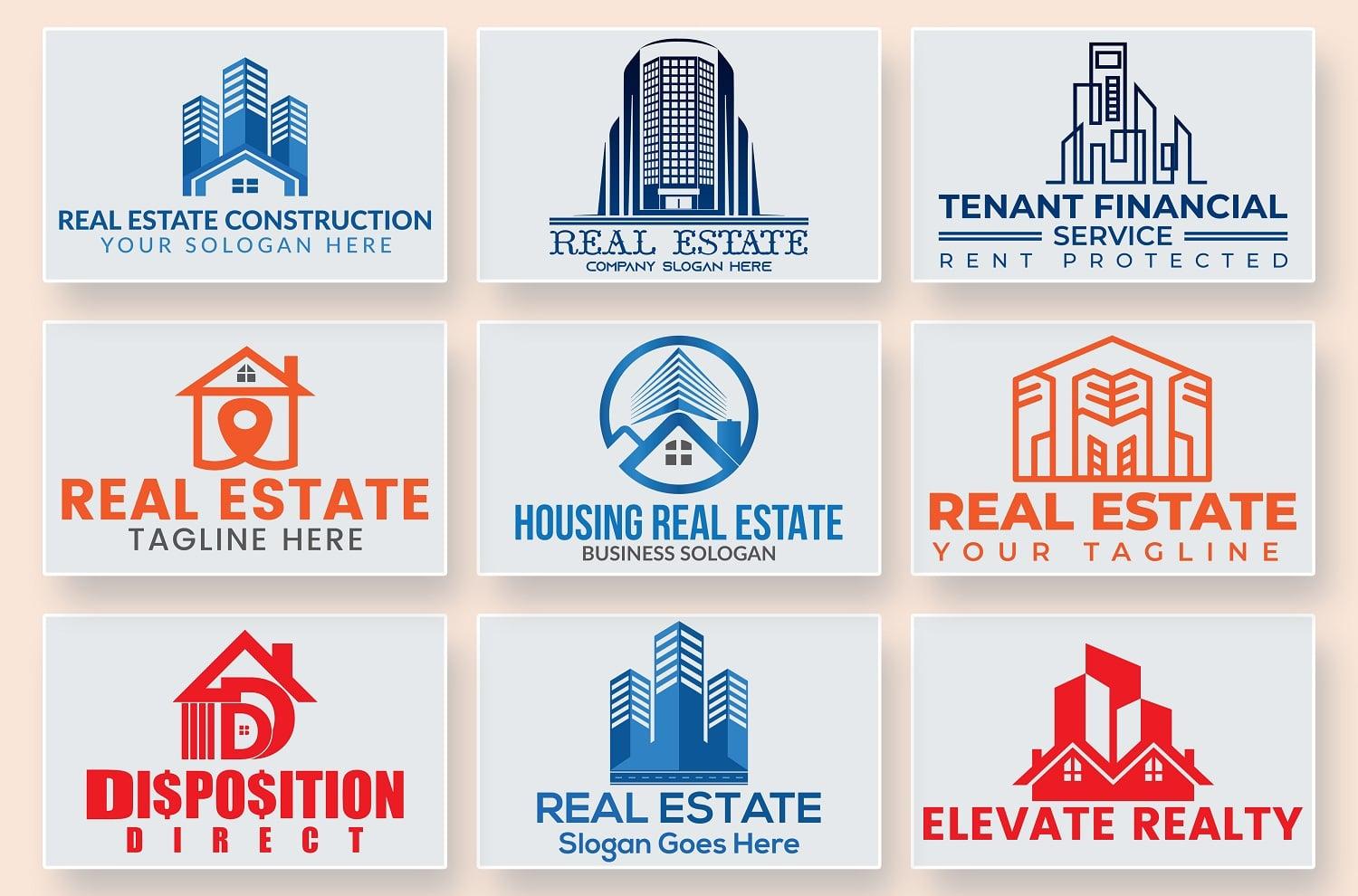 Real Estate Construction Property Home Logo Design in 24hr
