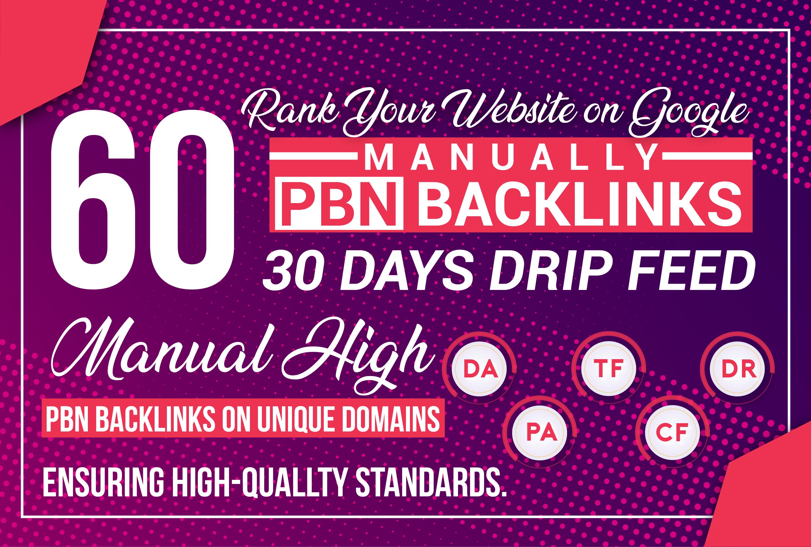 Rank Your Website with 30 Days Drip Feed 60 Gambling,Poker,Betting,Casino,Slot PBN Backlinks