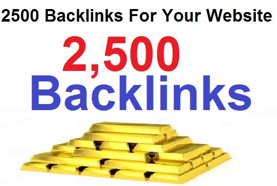 2500 Permanent Backlinks For your website
