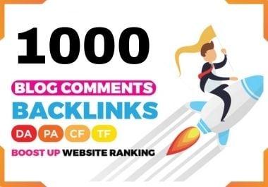  Build 1000 Unique Blog Comments SEO Backlinks White Hat Link Building Service