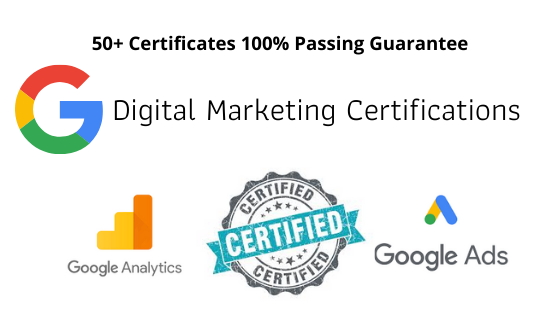I will do google ads certifications on your behalf