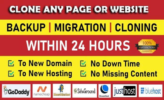 Clone, backup, migrate any Page or Website in the world of your interest