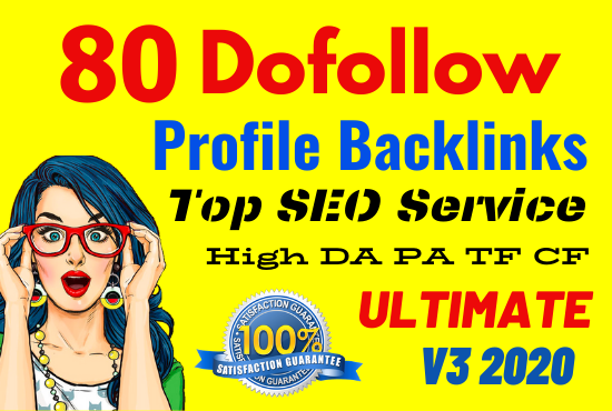 Manually Create 80 Profile Backlinks On High PR,Da Sites And SEO Audit
