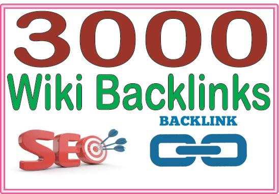 Do 3000 wiki High-Quality PREMIUM Backlinks To Improvement Your Rank