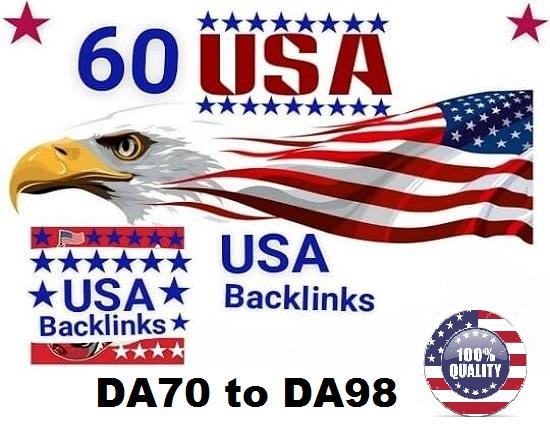 I will Create 60 High PR Dofollow USA Seo Backlinks Link building Manually 