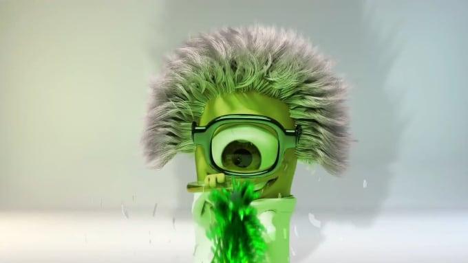 I will make funny minions intro with your logo