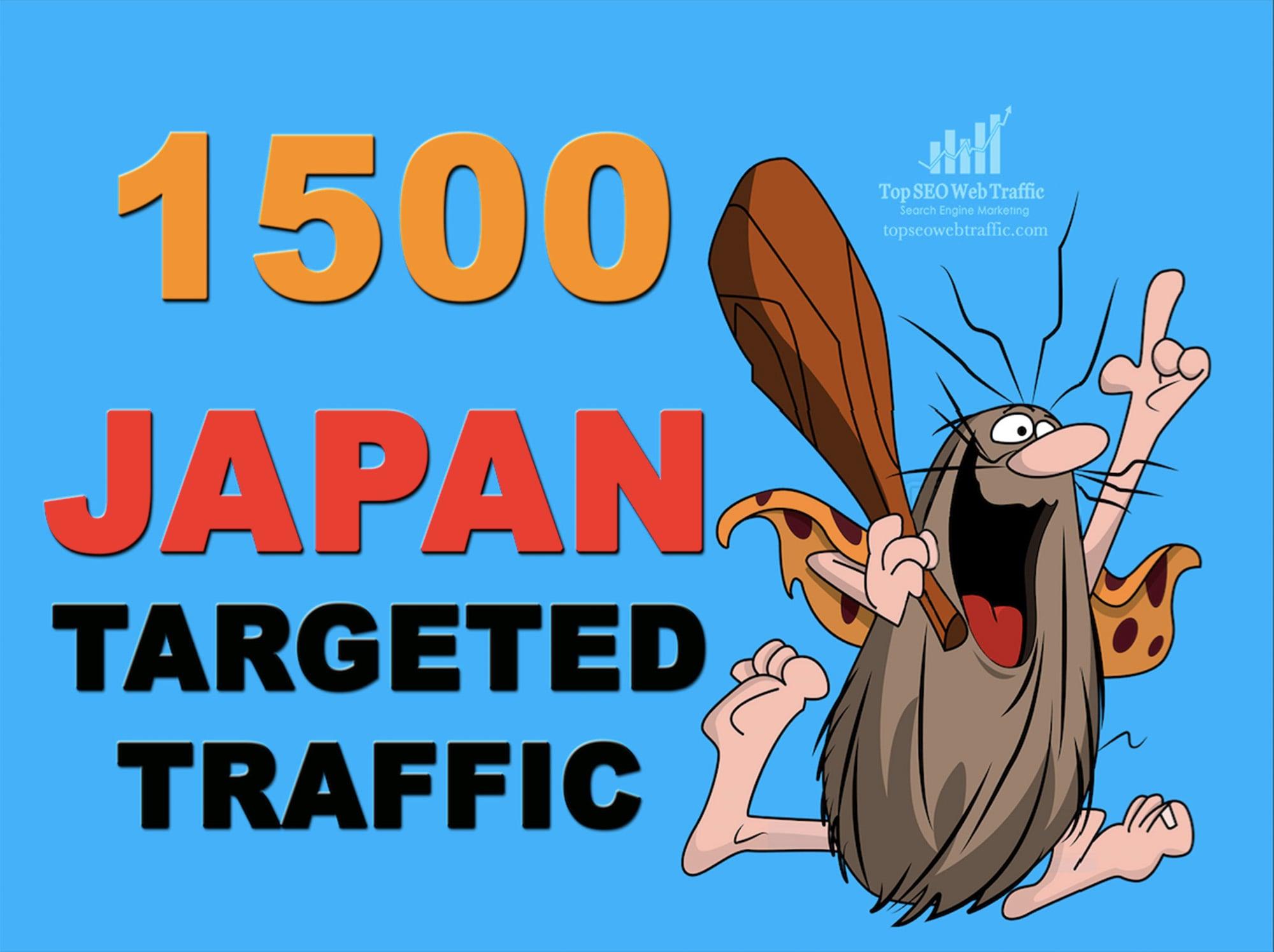 PROVIDE 1,500 HIGHT QUALITY JAPAN WEB TRAFFIC VISITORS 