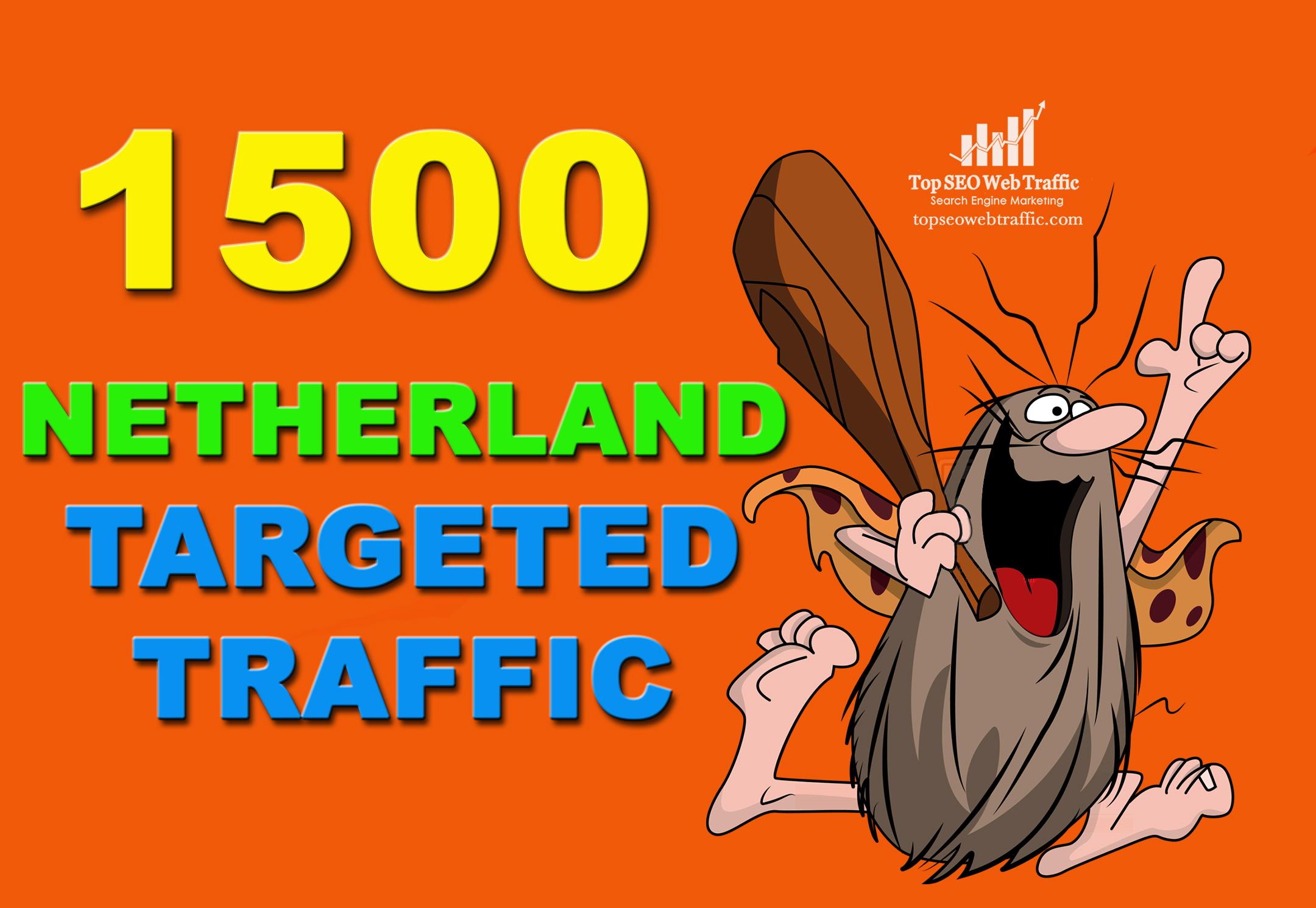 I WILL SEND 1,500 NETHERLANDS WEB TRAFFIC VISITORS FOR 3 DAYS