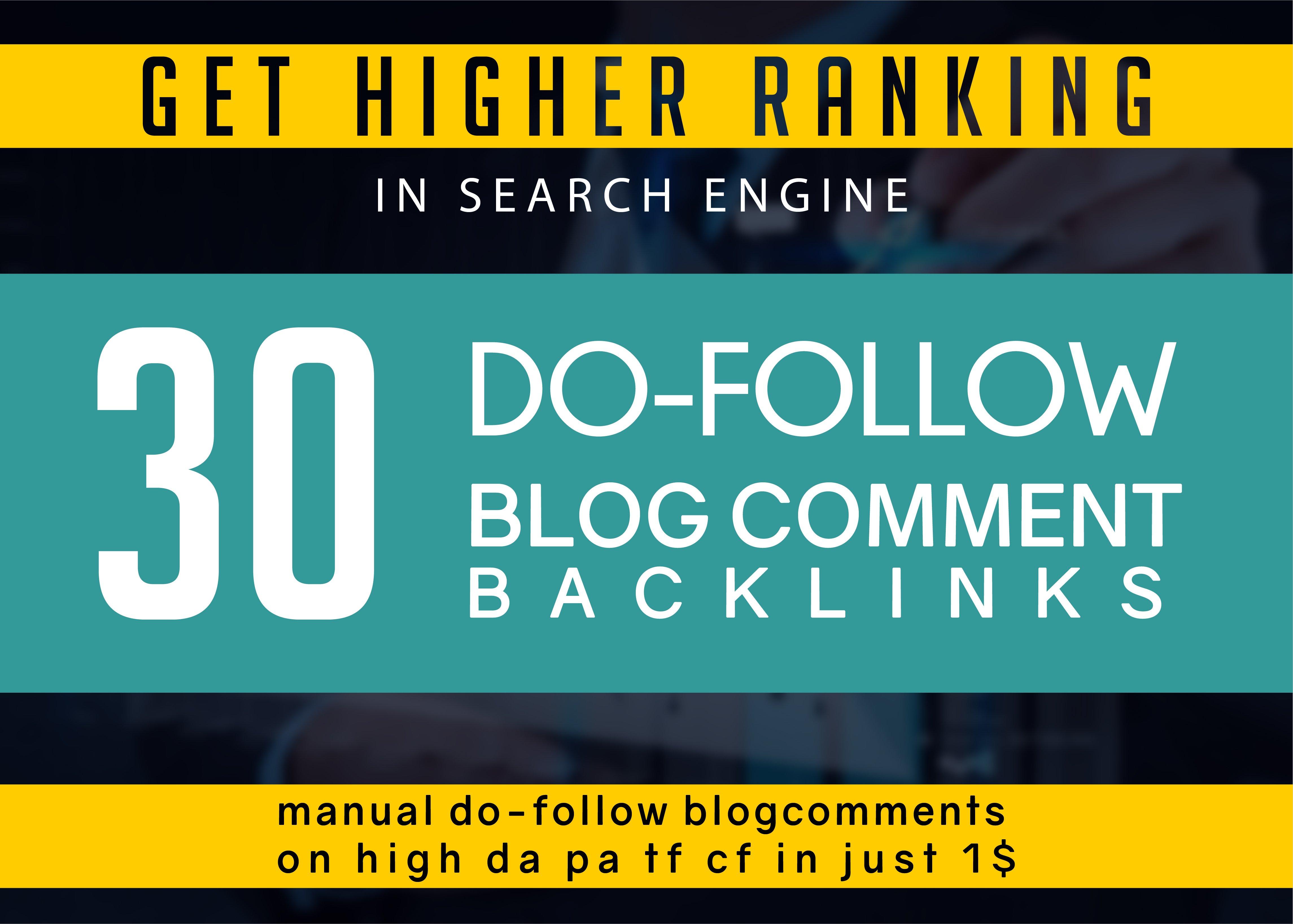 Create 30 Unique Domain Blog Comments Dofollow Link Low Obl Less Than 15 High Da Pa