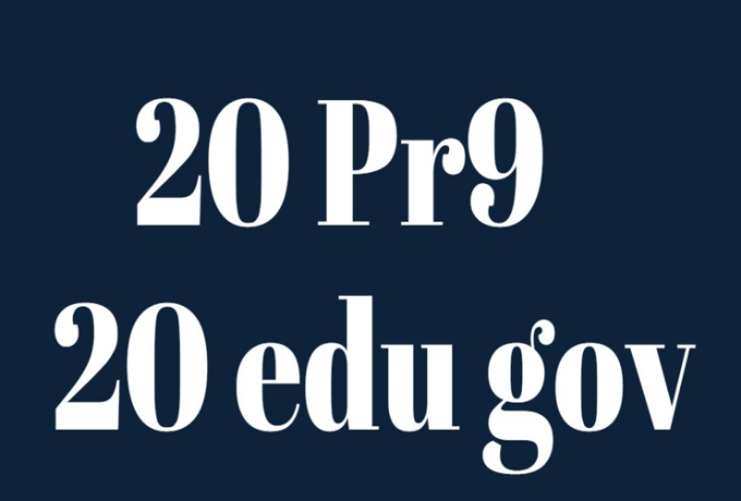 manually create 20 edu and gov pr9 20 dofollow powerful seo friendly backlink