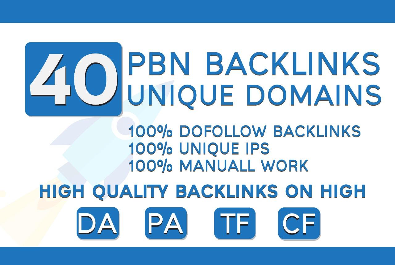 I Will Provided 40 Web 2.0 PBN Backlinks Unique Domains Dofollow Backlinks