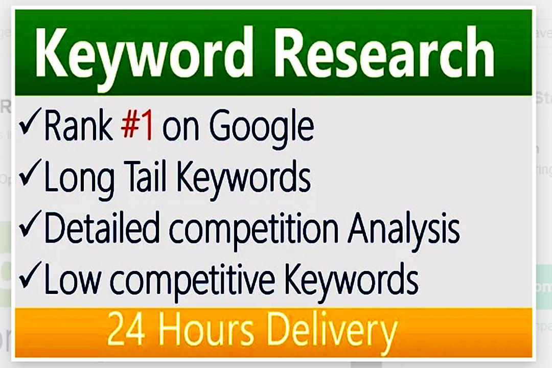 Do Keyword Research, Competitor Analysis