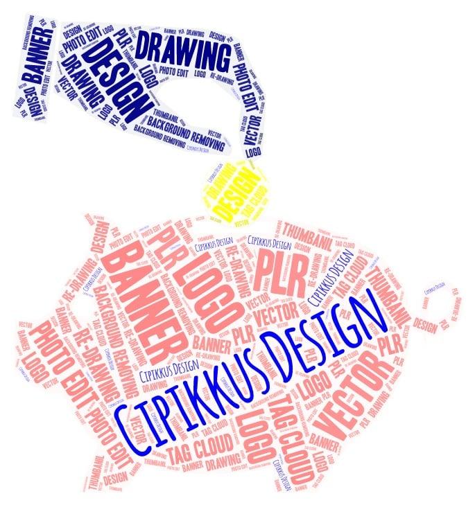 I Will make a unique and perfect Tag Coluds - 2 pieces 