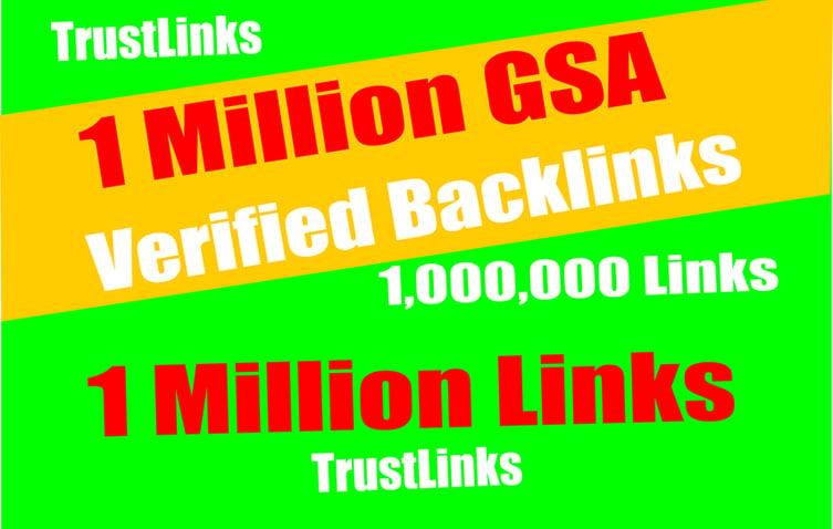 1 Million GSA SER Backlinks easy Link Juice- & Faster Index