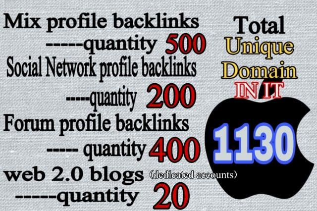 3680+ Backlink from Web2.0, Forum Profile, social network links to increase your google rankings