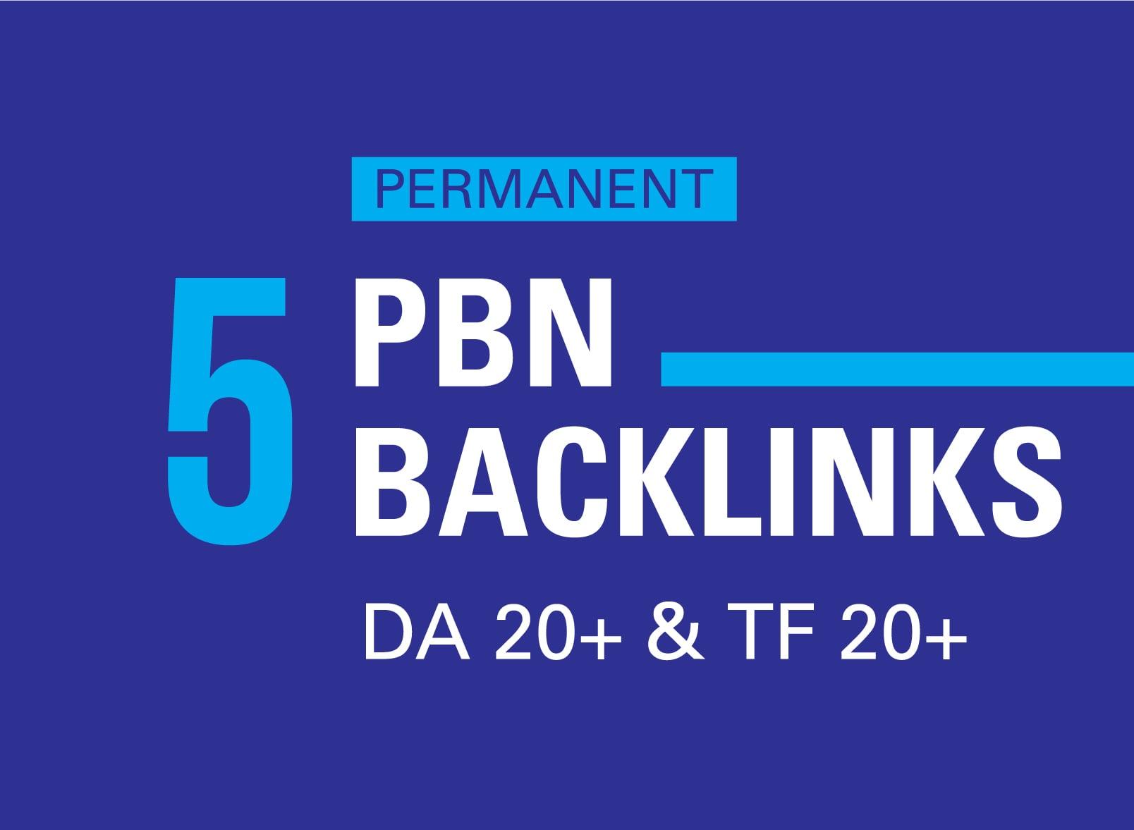I Will Build Manually 5 Powerful SEO Backlinks from High Authority PBN Sites 