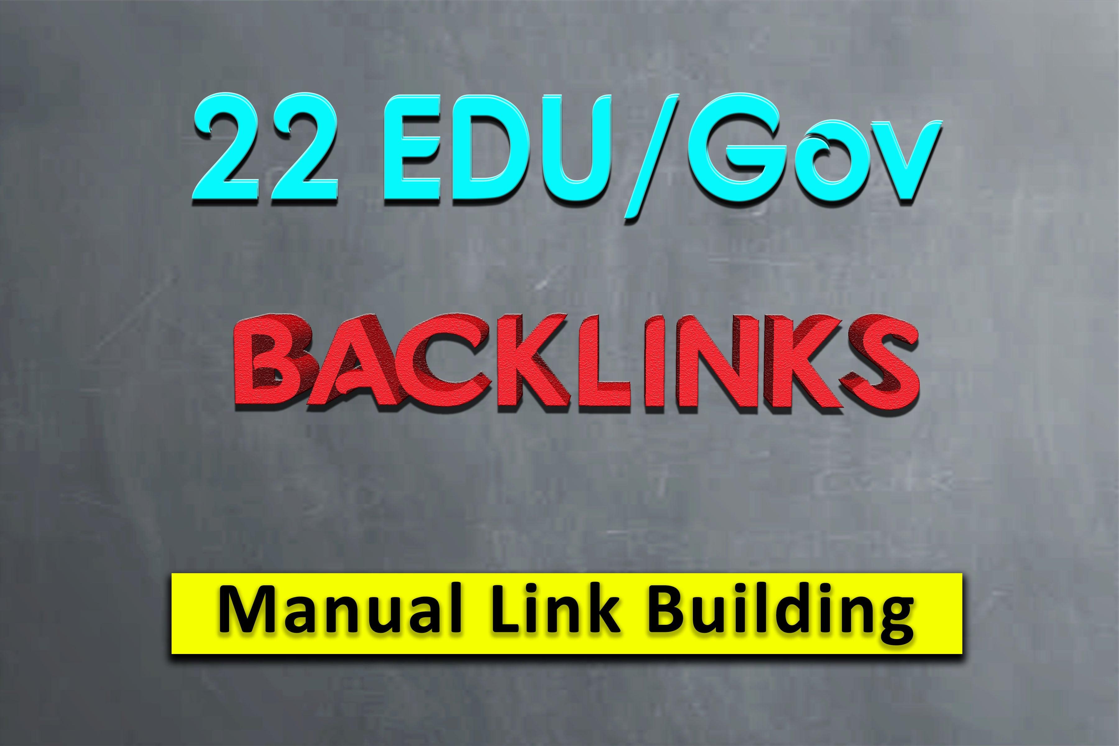 I will do 22 high quality Edu gov profile backlinks for high Google ranking