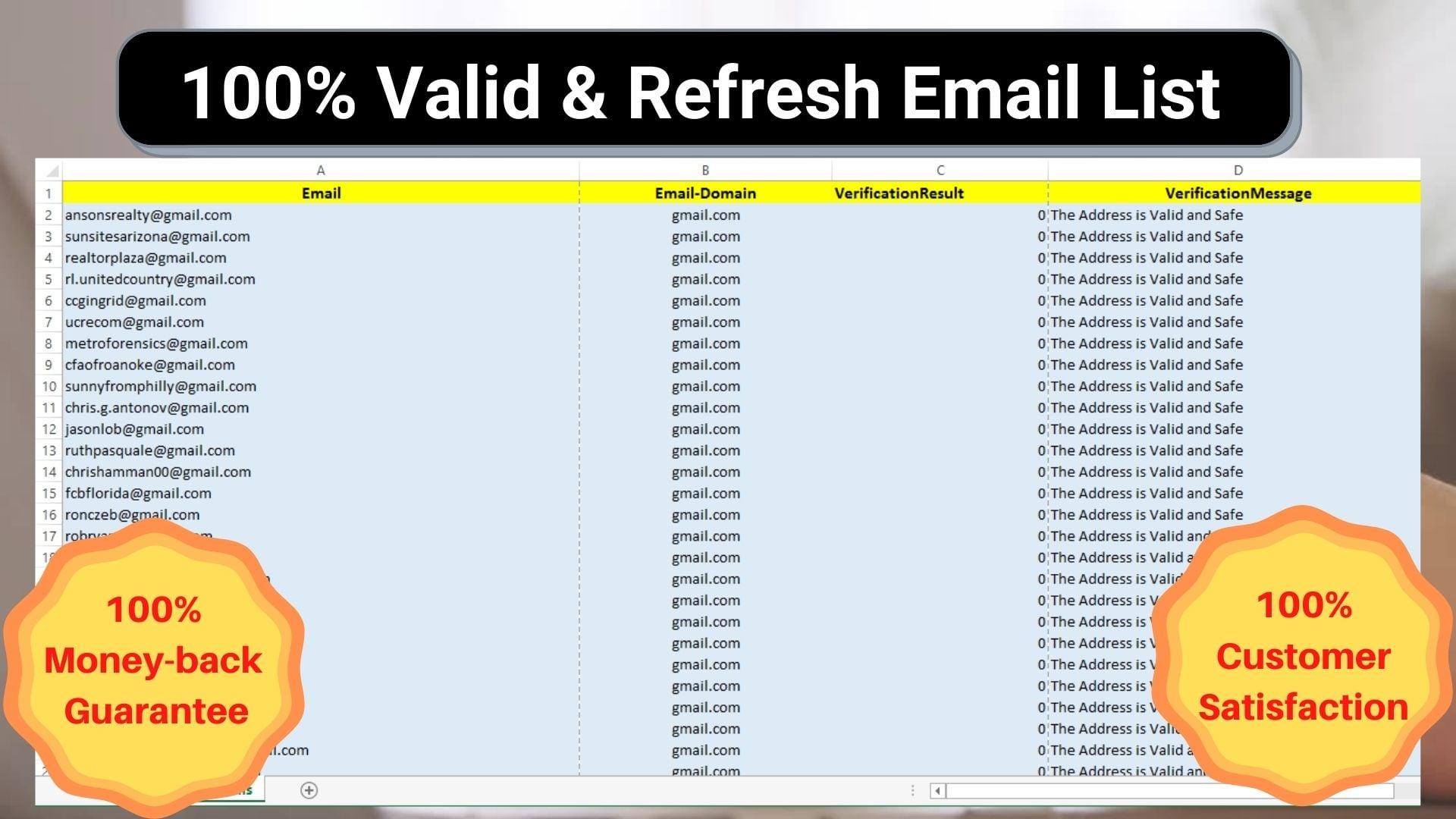 collect niche targeted email list clean and verified