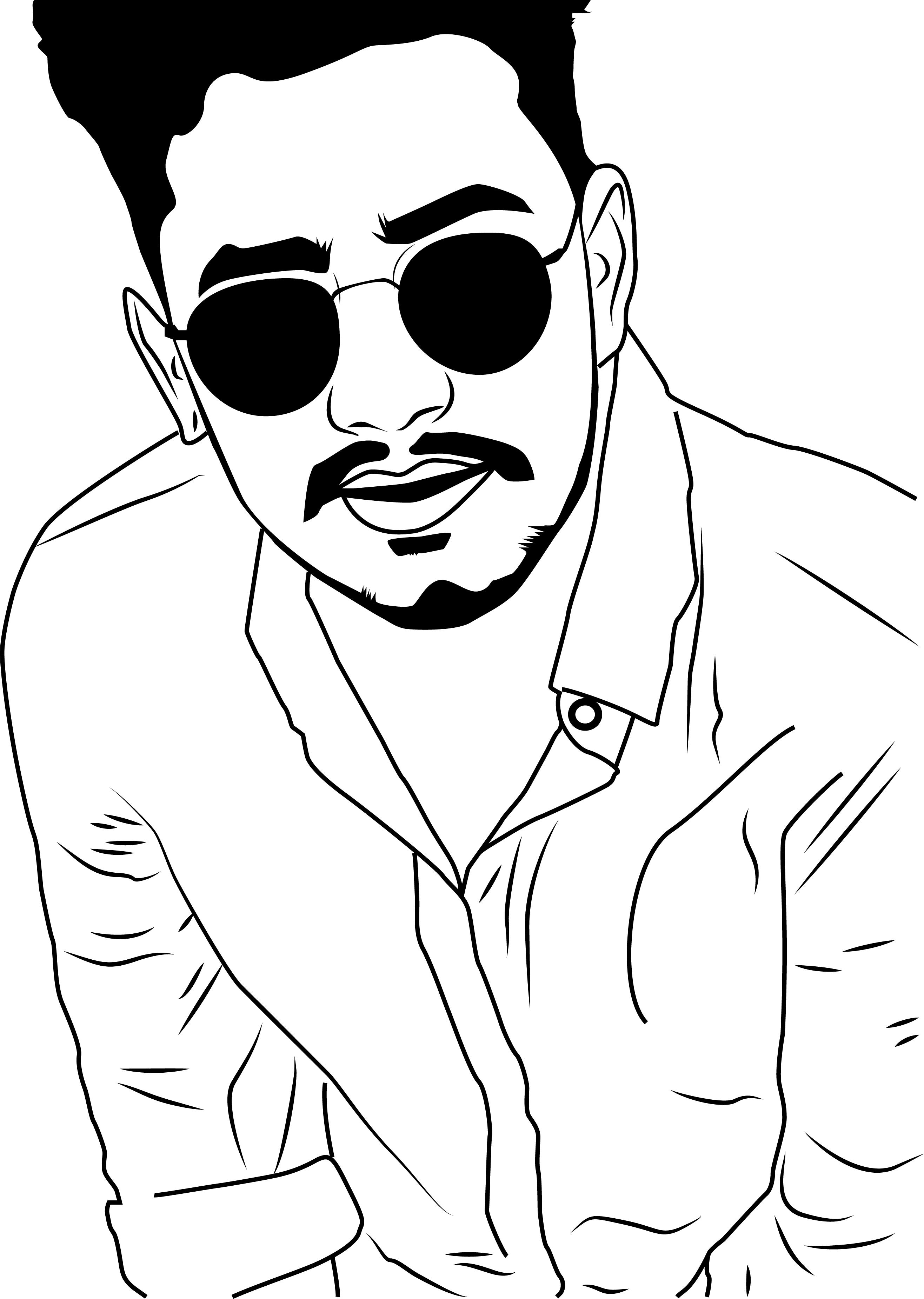 I will draw flat line vector avatar of you within 24h