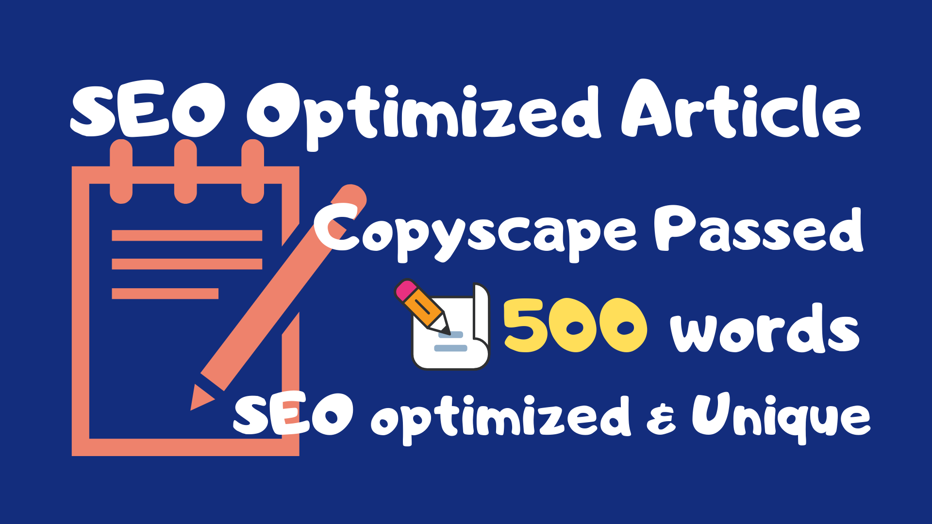 SEO optimized article writing in 24 hours