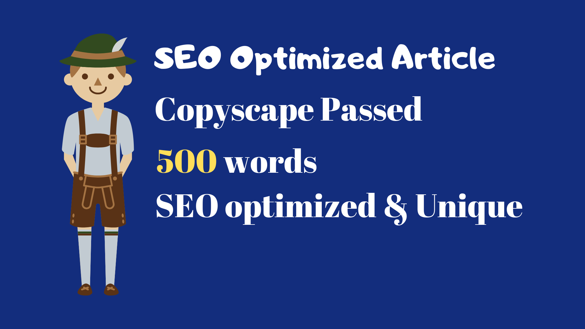 SEO optimized article writing in 24 hours