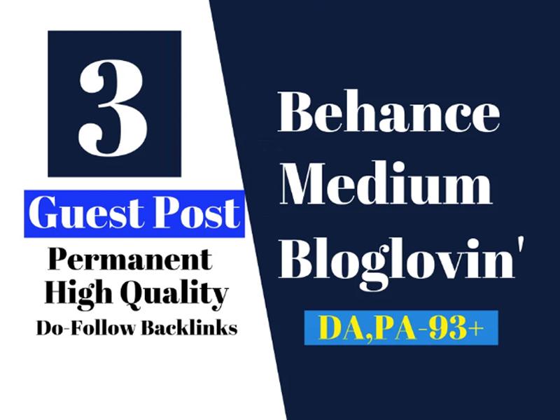 I will provide you 3 guest post 