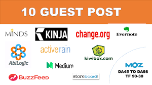 give you guest post on 10 high authority website DA 50 in cheap price