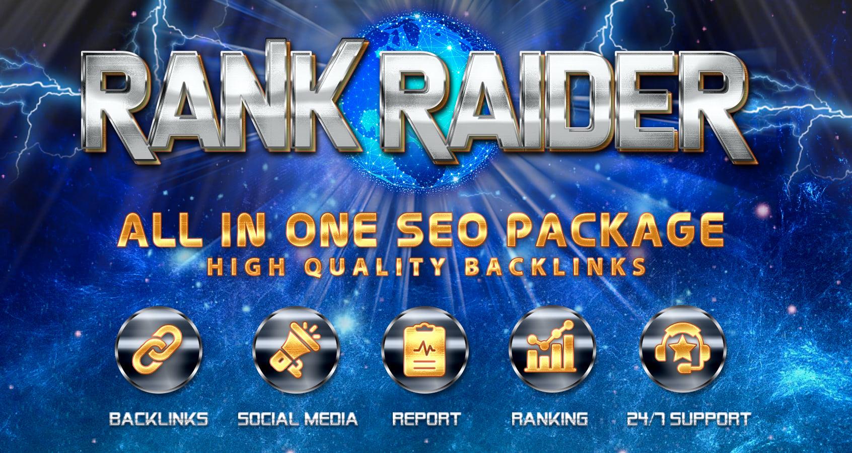 Rank Raider- All in One SEO Package Secret Formula to get #1 Google Ranking