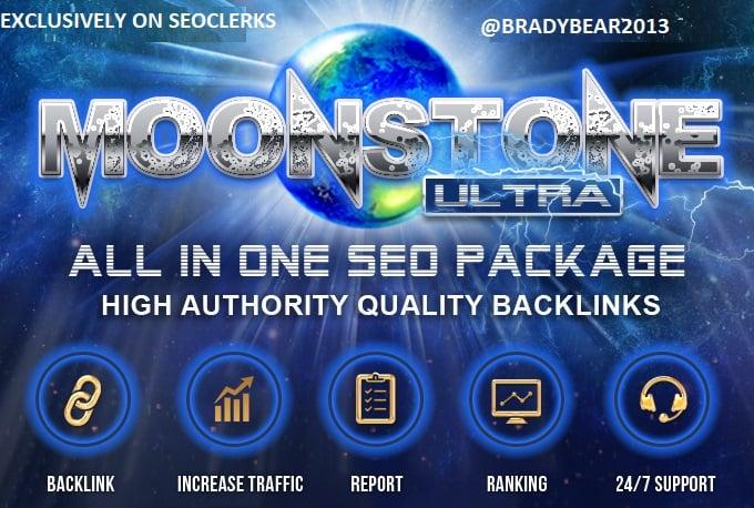 MoonStone Ultra All In One Premium SEO Package for Top Ranking