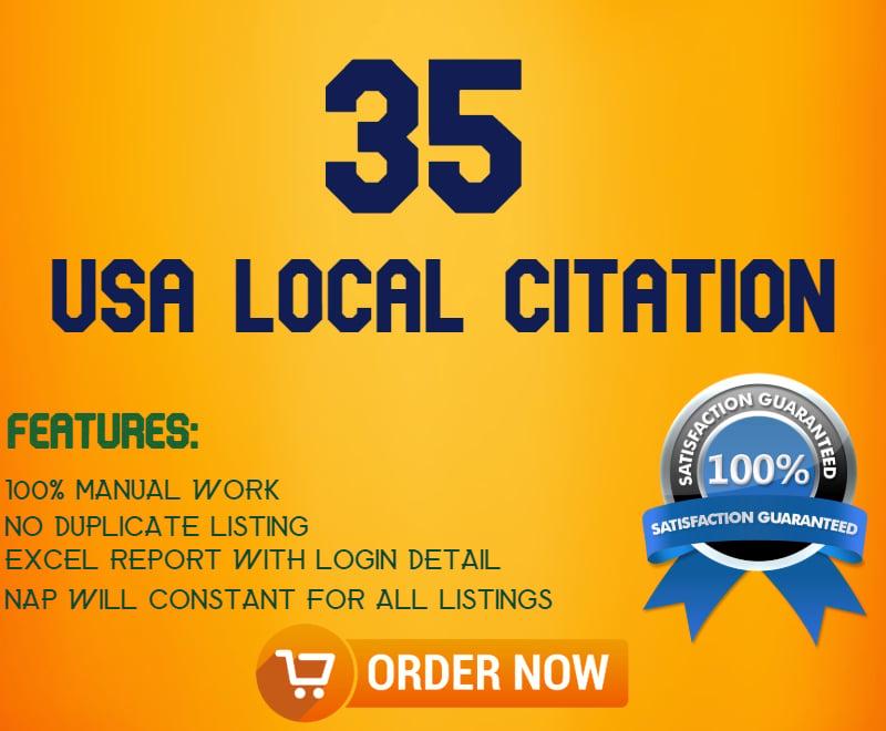 35 live USA local Citation (Local SEO)