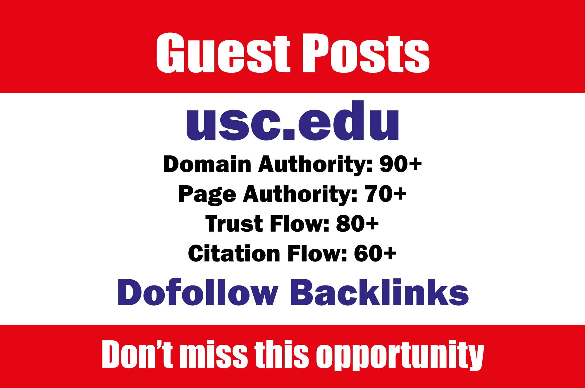 Guest Post On University of Southern California - usc.edu DA91 with do f0llow