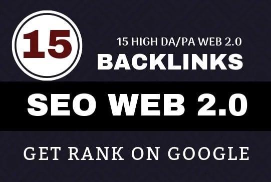 manually create 15 high quality web2 0 backlinks