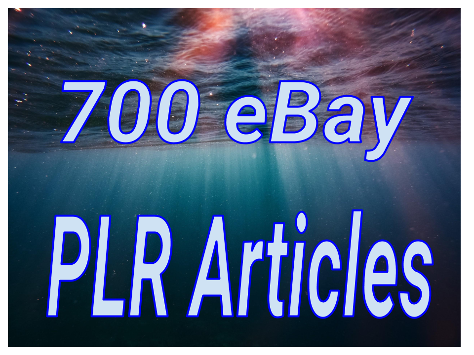 700 eBay Private Label Rights PLR Articles 
