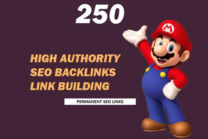 I Will Do 250 High Authority Powerful SEO BACKLINKS, Link Building
