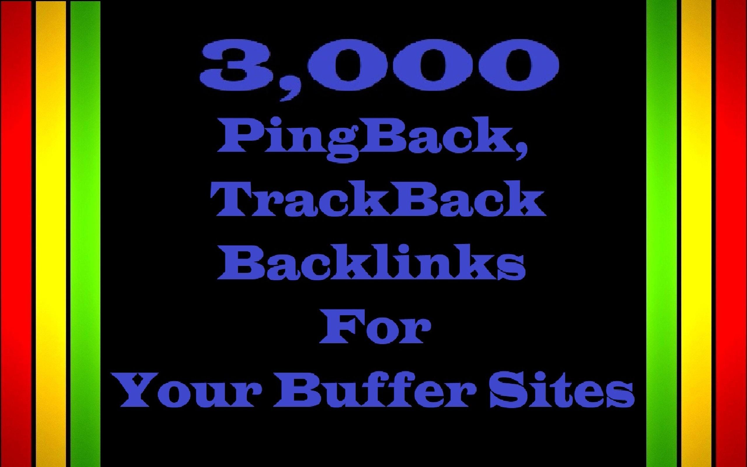 3,000 PingBack, TrackBack Backlinks for Your Buffer website
