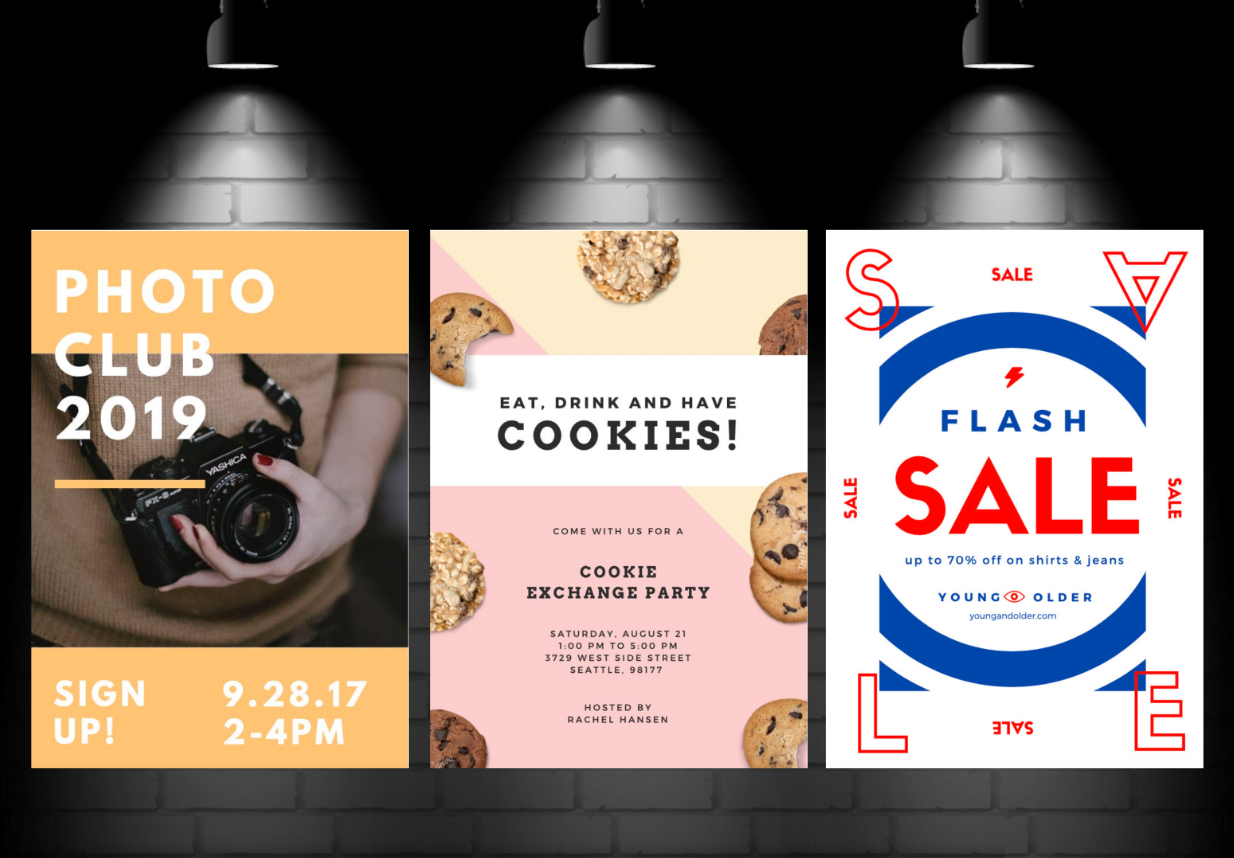 DESIGN TRENDY FLYERS OF ANY TYPE