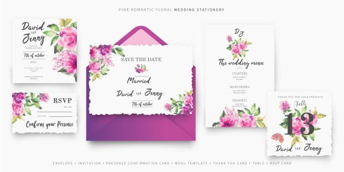 I will design a wedding card or invitation card for any event