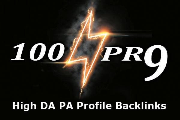 100 High DA edu,USA PR9 Dofollow Profile Backlinks Manually, link building
