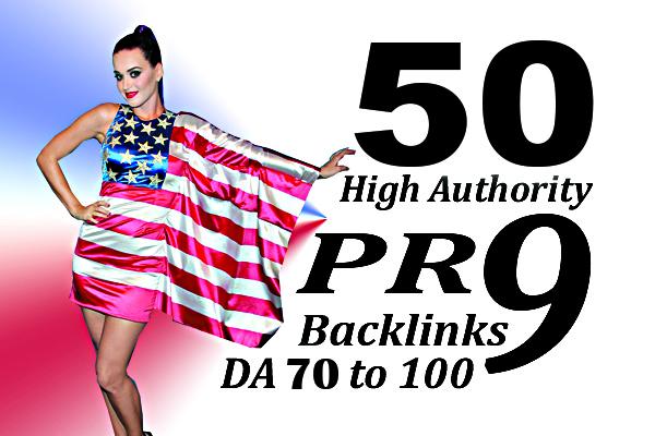 Manually create 50 DA 70+ USA PR9 Profile Backlinks