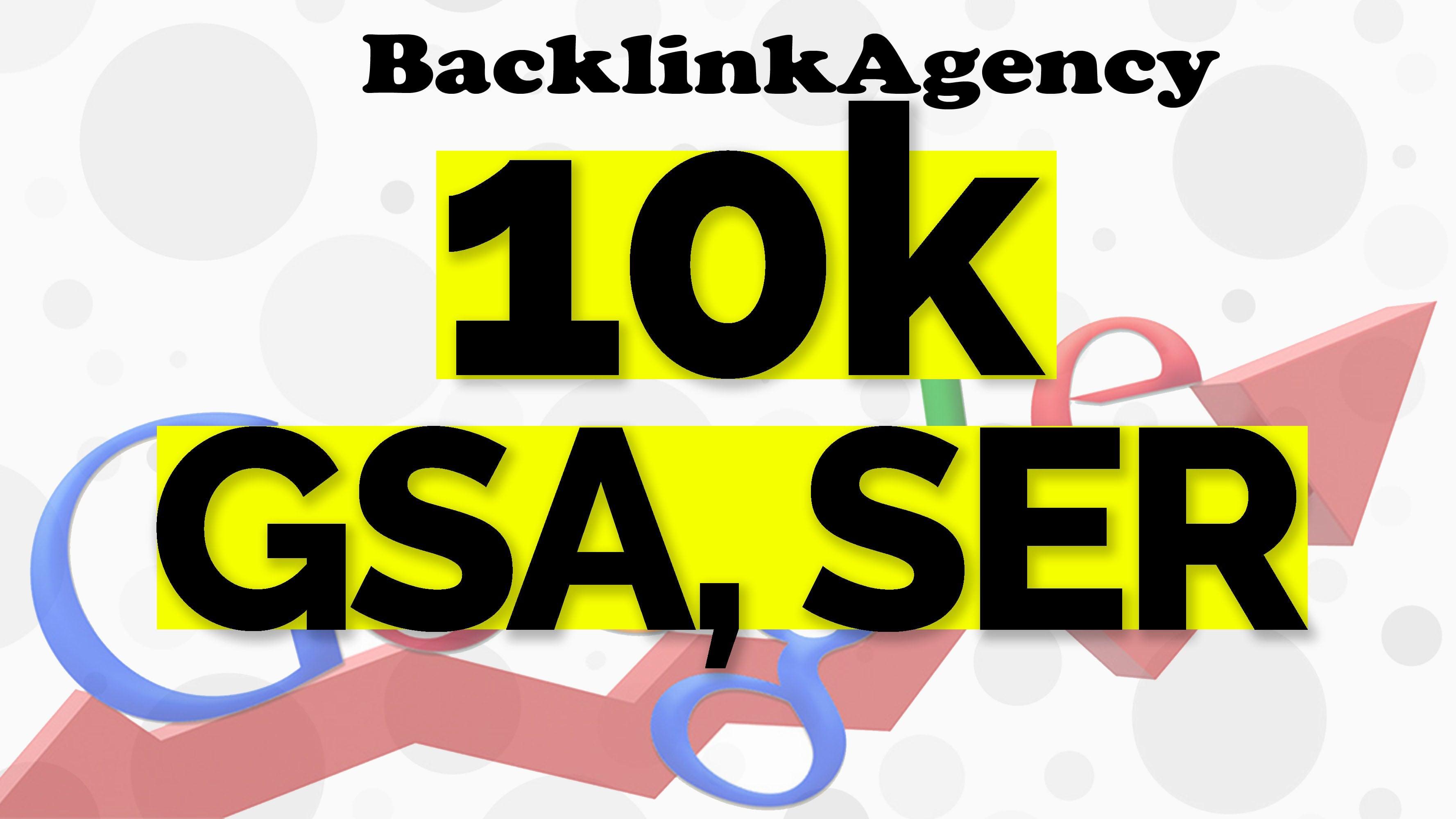 5x order 10,000 gsa ser backlinks for Youtube, website, blogs, social profile or tier2-3