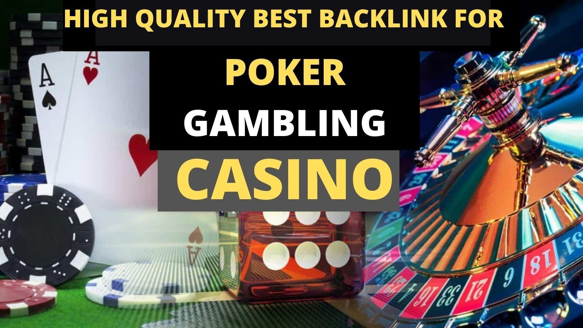 100 Casino, Poker, Gambling DA 55+ Permanent PBN Links