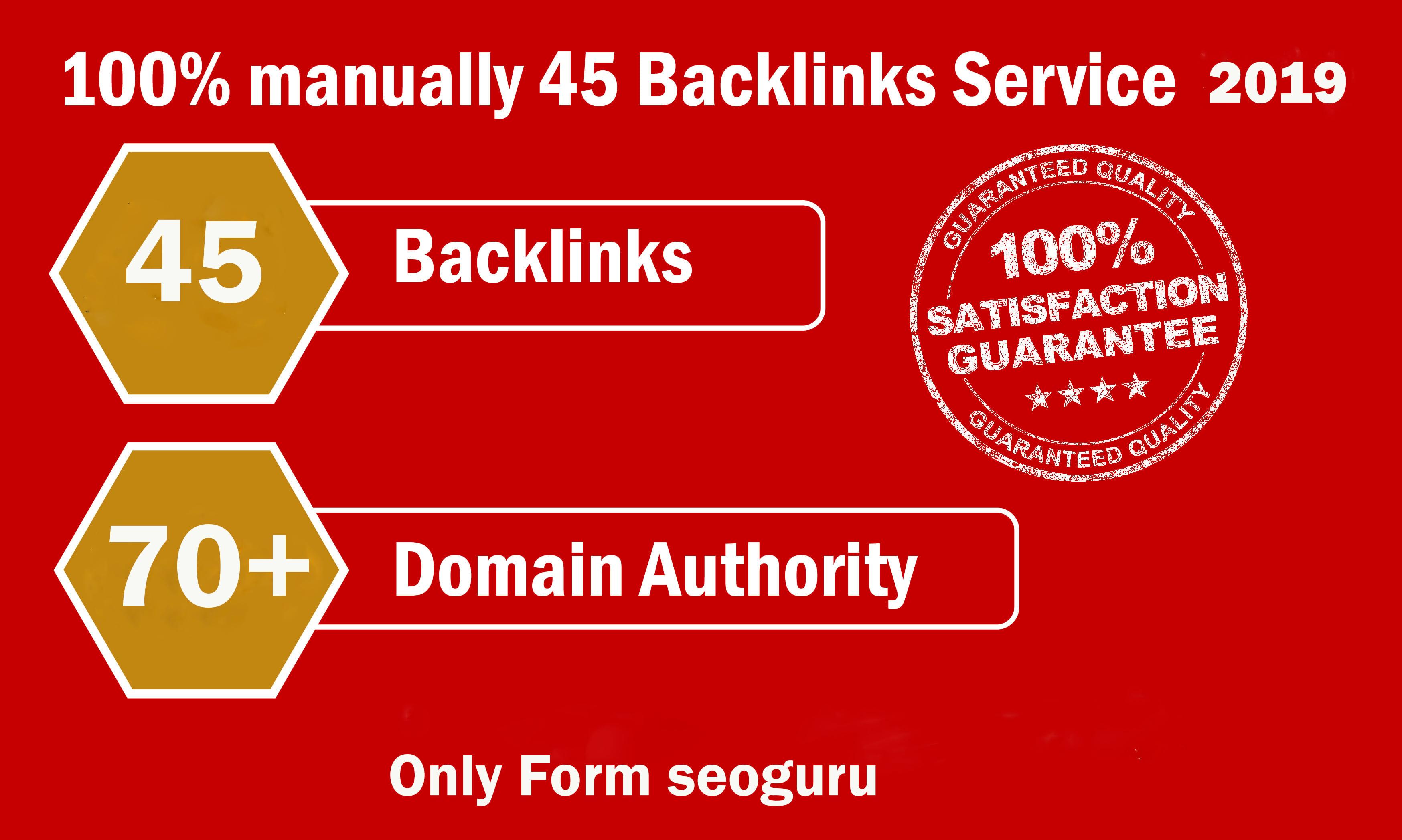 Limited Time- 45 Backlinks from High DA-70+ Domains-Skyrocket your Google RANKINGS for
