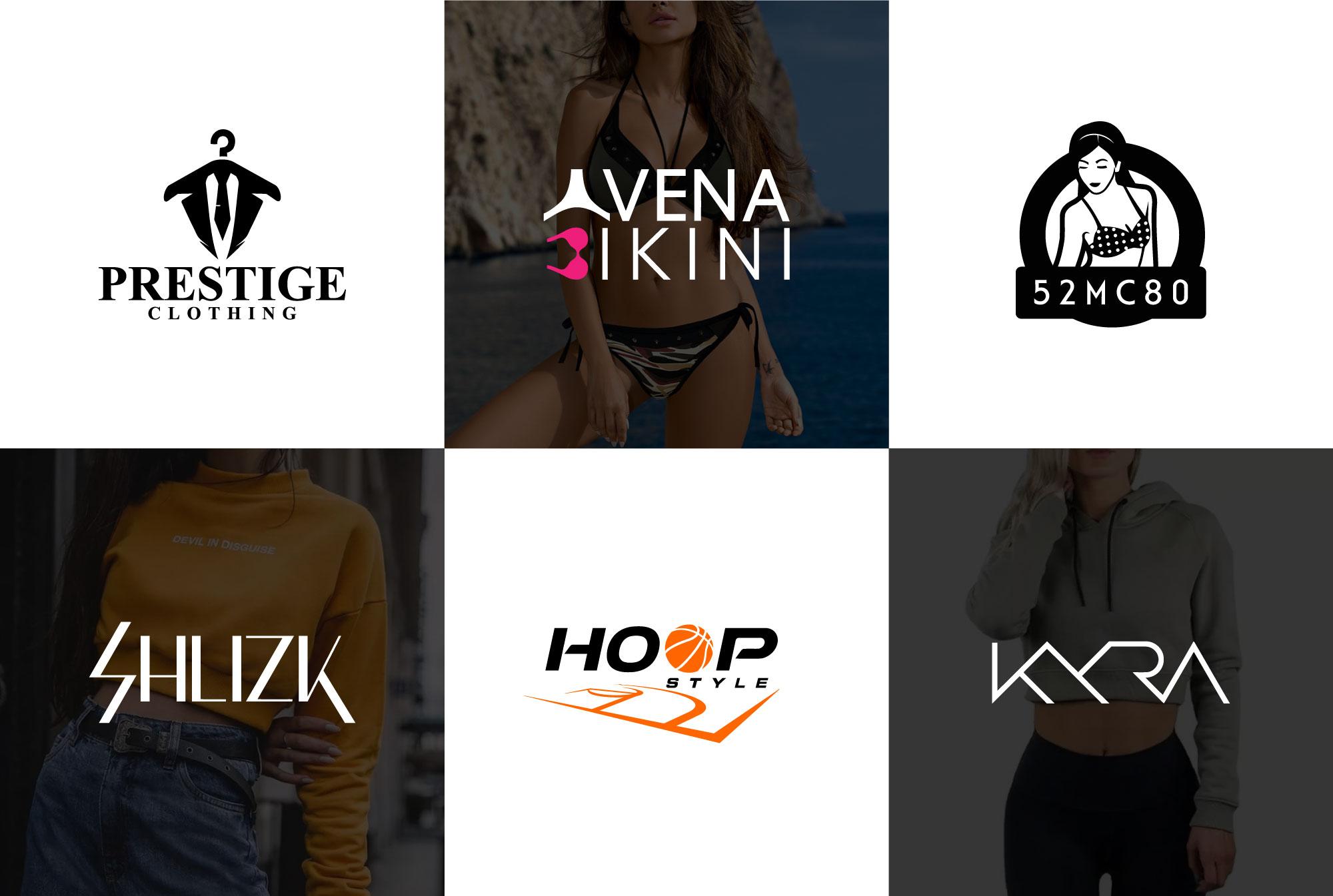 Design fashion, clothing, initial, font logo 