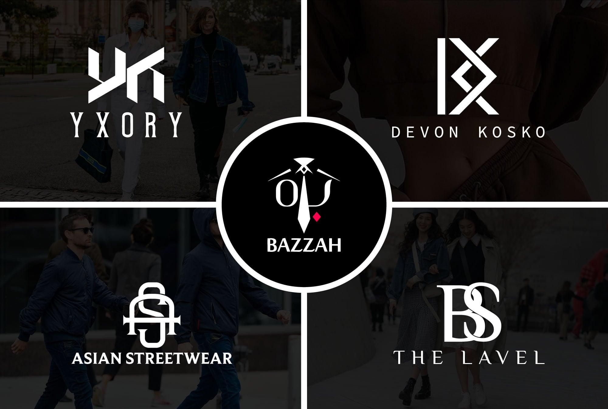 Design fashion, clothing, initial, font logo 